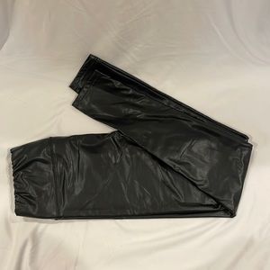 Pink Lily Faux Leather Leggings